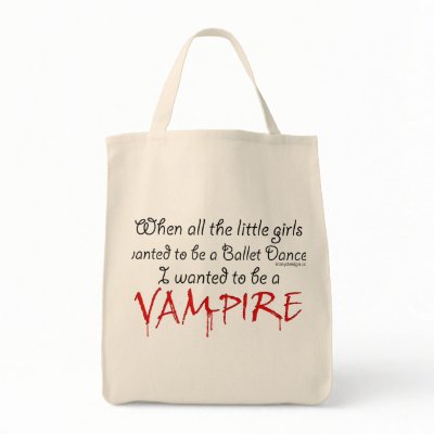 Be a Vampire Canvas Bag by ironydesigns