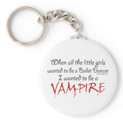 Be a Vampire Keychains by ironydesigns