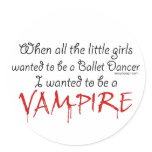 Be a Vampire stickers