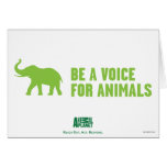 Be a Voice For Animals Card