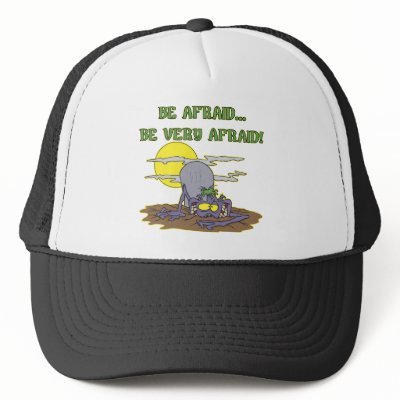 Be Araid Of Zombies Mesh Hats by halloween_tshirts