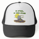 Be Araid Of Zombies hats