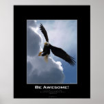 BE AWESOME Motivational Poster