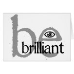 be_brilliant_eye_millesime greeting card