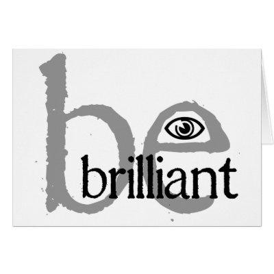 be_brilliant_eye_millesime greeting card by 2BeBrilliant