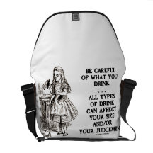 Be Careful What You Drink All Types Wonderland Commuter Bag