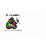 Be Colourful Promote An Open Source Mindset - Duke business cards