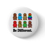 Be Different Ducks Pinback Buttons