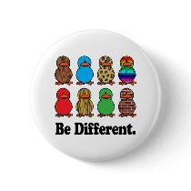 Be Different Ducks Pinback Buttons