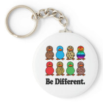 Be Different Ducks Key Chain