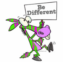 be different funky zebra pattern donkey photo cut outs