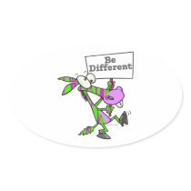 be different funky zebra pattern donkey stickers
