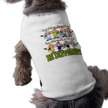 BE DIFFERENT funny funky cows Pet T Shirt