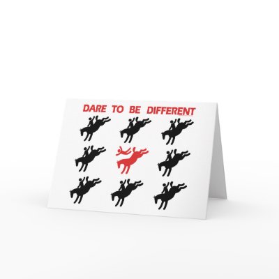 Be Different - Funny Horse Saying by dahorsegifts