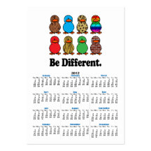 be different funny pattern ducky ducks business cards