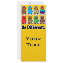 be different funny pattern ducky ducks customised rack card