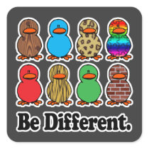 be different funny pattern ducky ducks stickers