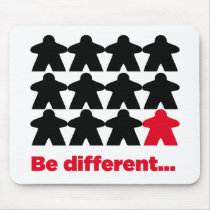 Be Different Meeples Mousepad