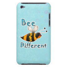 Be Different Spotted Bumble Bee Barely There iPod Cases