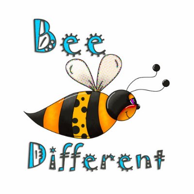 Be Different Spotted Bumble Bee Cut Out by cutespot