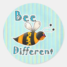 Be Different Spotted Bumble Bee Stickers