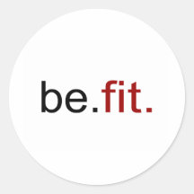 be fit round sticker