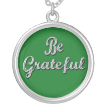 Be Grateful Sterling Silver Necklace
