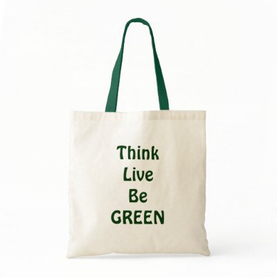 Be Green Tote Bag by AJandEROriginals