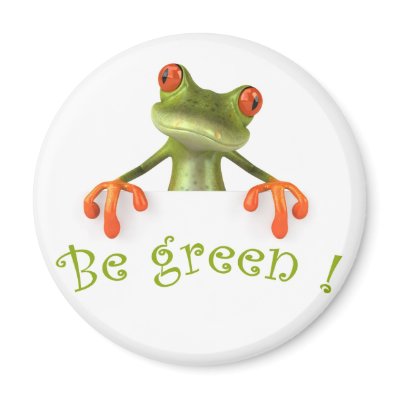 Be green ! fridge magnets by juloszazzle