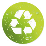 Be Green & Recycle stickers