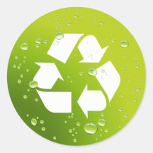 Be Green & Recycle Stickers
