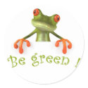 Be green ! stickers