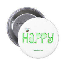 Be Happy - A Positive Word - Apparel (Green) Pin