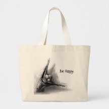 Be Happy Canvas Bags