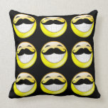 Be Happy Moustache Version Pillow
