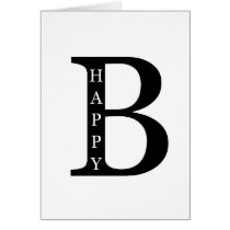 Be Happy (on the inside...black) Greeting Cards