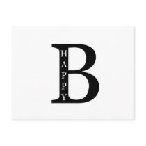 Be Happy (on the inside...black) Postcards