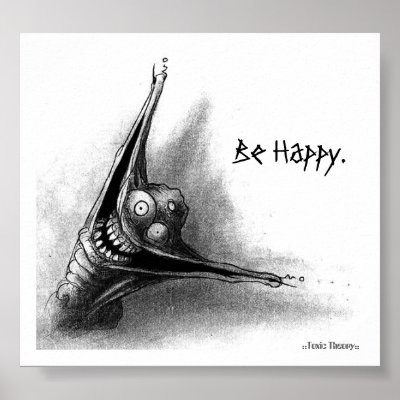 Be Happy. Poster by Spinmenson