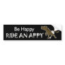 Be Happy Ride An Appy Appaloosa (Black) Sticker Bumper Sticker