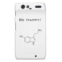 Be Happy! Serotonin Motorola Droid RAZR Cover