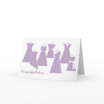 Be in Our Wedding Card (Purple)