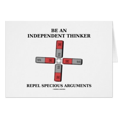 Be Independent Thinker Reject Specious Arguments Cards by wordsunwords