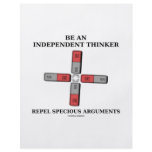 Be Independent Thinker Reject Specious Arguments flyers