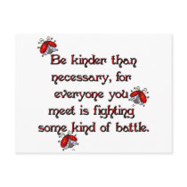 Be Kinder Post Card