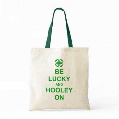 'Be Lucky' Green budget tote bag by jessperry