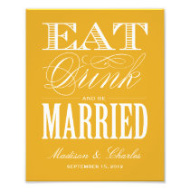 & BE MARRIED | RECEPTION PRINT