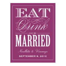 BE MARRIED | SAVE THE DATE ANNOUNCEMENT POST CARD