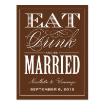 BE MARRIED | SAVE THE DATE ANNOUNCEMENT POSTCARD