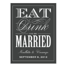 BE MARRIED | SAVE THE DATE ANNOUNCEMENT POSTCARDS