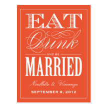 BE MARRIED | SAVE THE DATE ANNOUNCEMENT POSTCARDS